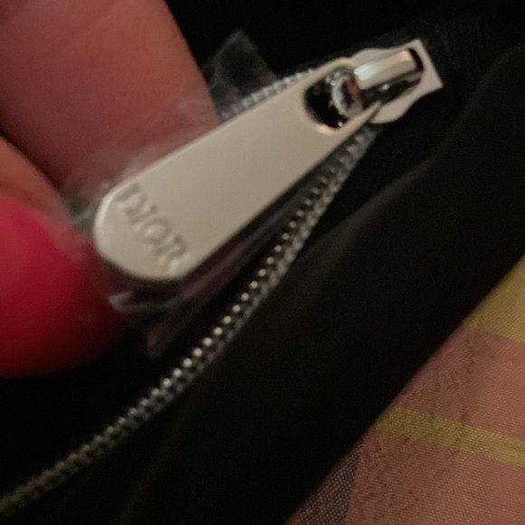 Dior black and silver velvet pouch - Picture 2 of 12